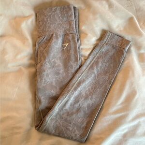 Gray Patterned Leggings